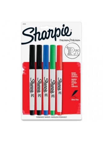 Ultra Fine Marker Point Type - Assorted - 5 / Pack - san37675pp